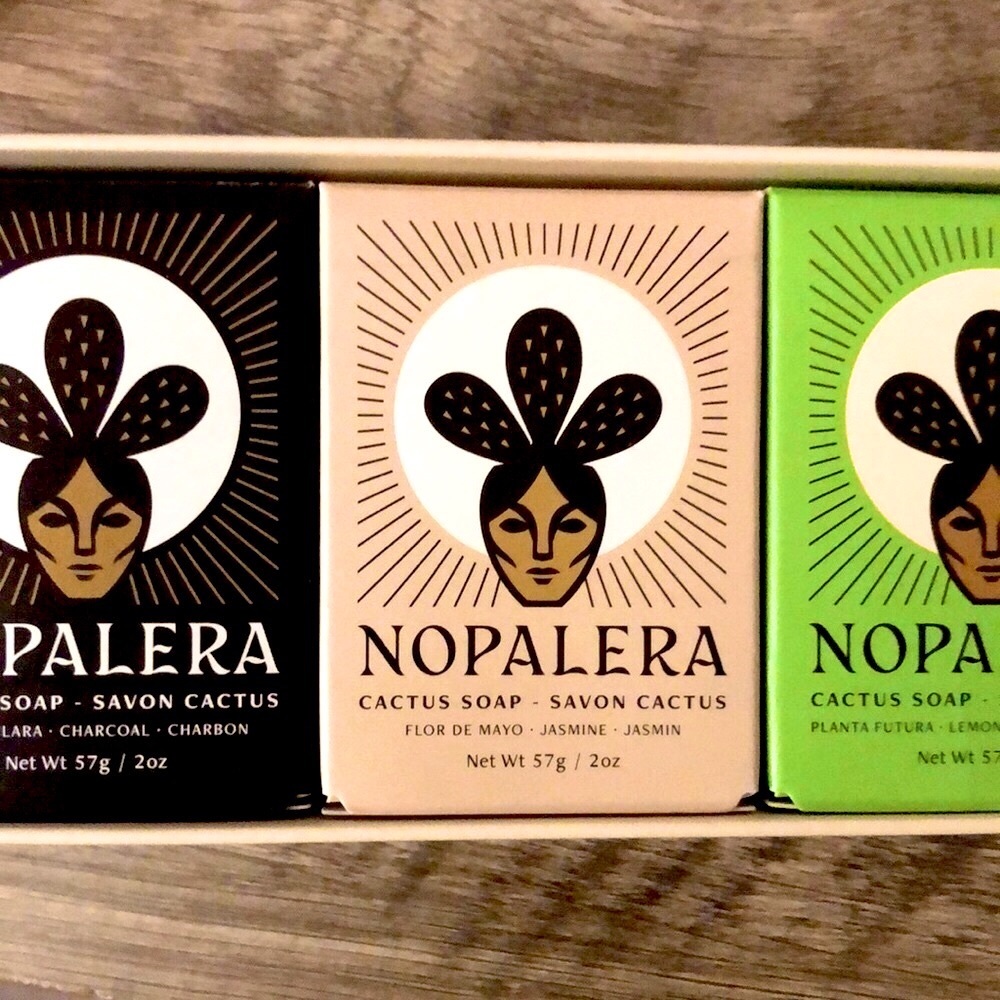 3 Cactus soaps + 1 Mini Mandarin Body Polish (exfoliant)
